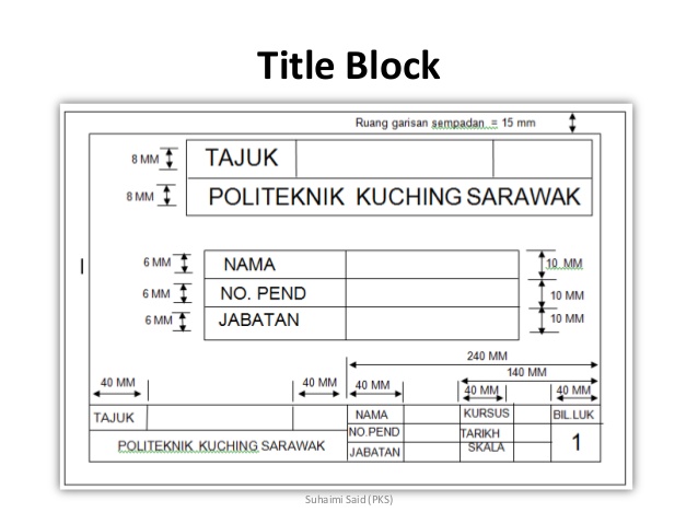 Autocad title block templates